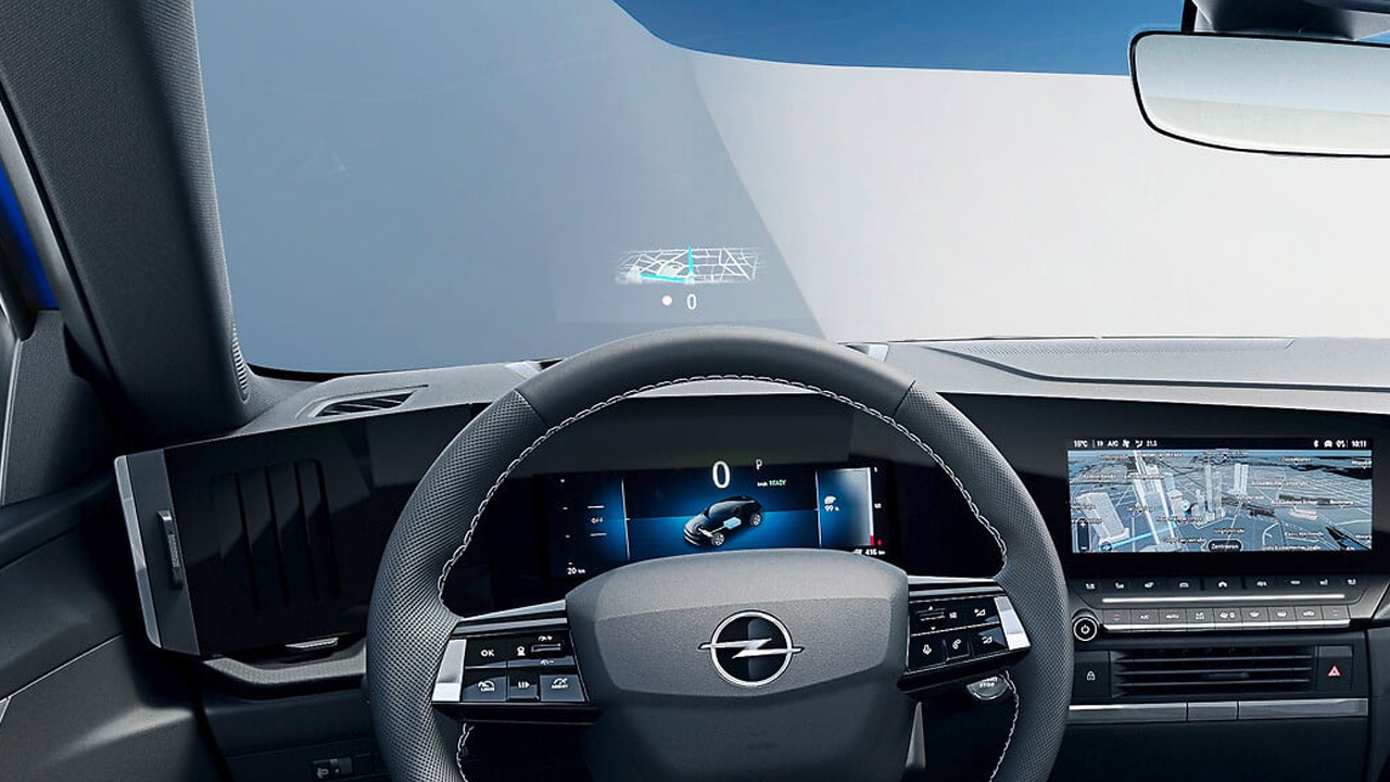 Opel Astra Sports Tourer - Bezpečnost a asistenční systémy - Vylepšený head-up displej Opel Astra Sports Tourer
