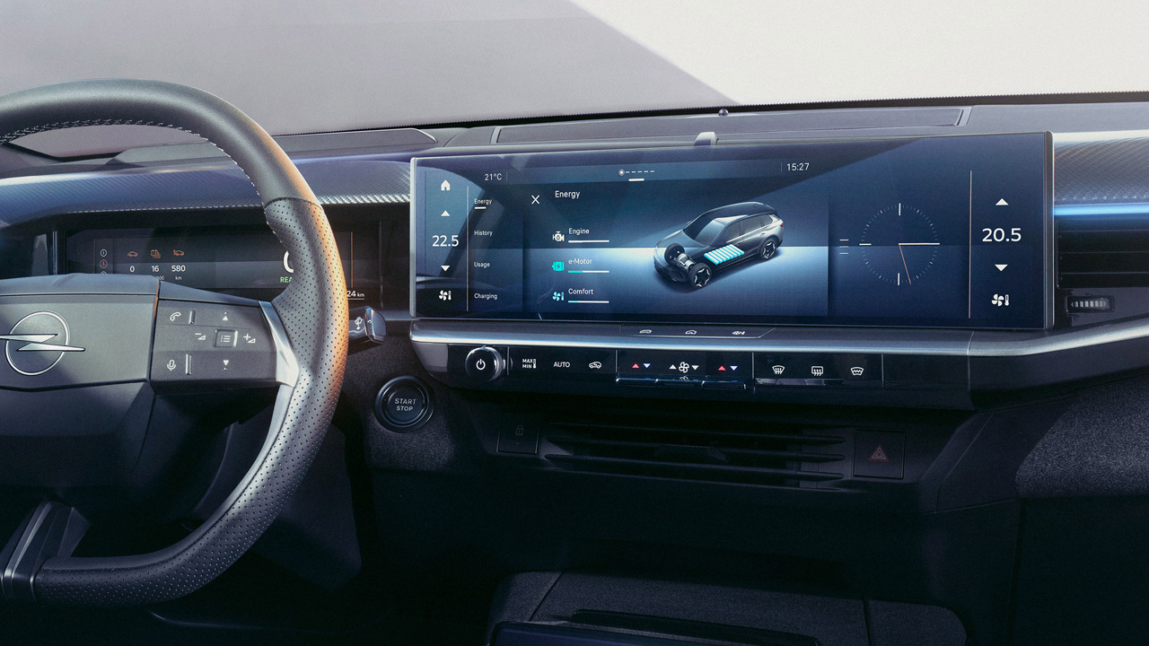 Opel Grandland - Inovace a bezpečnost - Pure Panel® přístrojový štít Opel Grandland