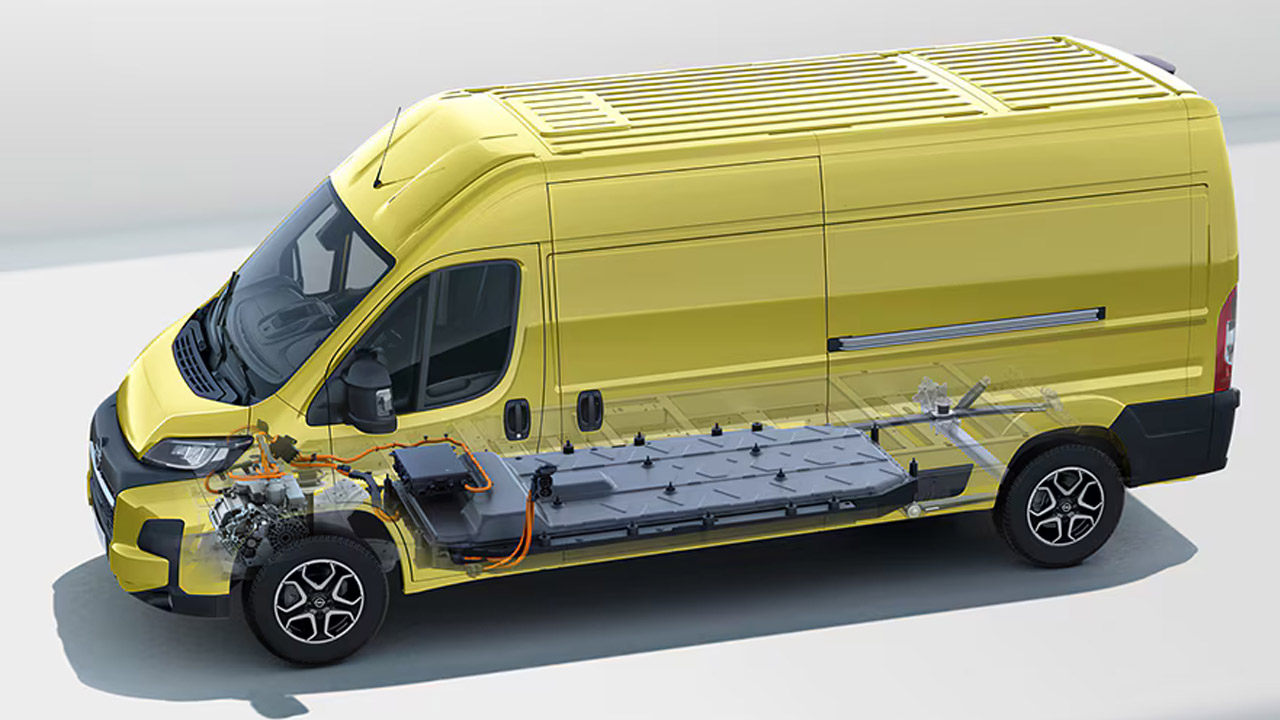 Opel Movano Electric - E-Technologie - Integrovaná baterie Opel Movano Electric