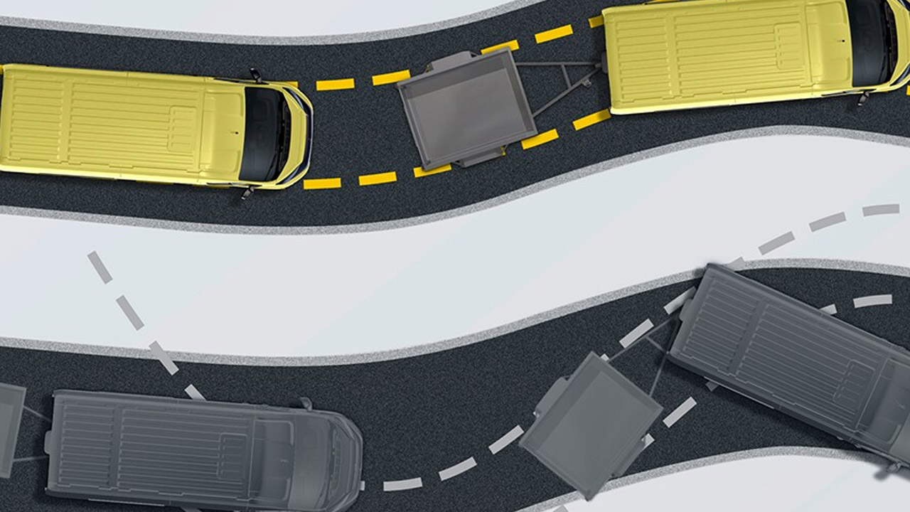 Opel Movano Electric - Bezpečnost a asistenční systémy - Systém stability přívěsu Opel Movano Electric