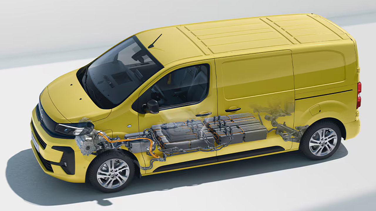 Opel Vivaro Electric - E-Technologie - Perfektně integrovaná baterie Opel Vivaro Electric