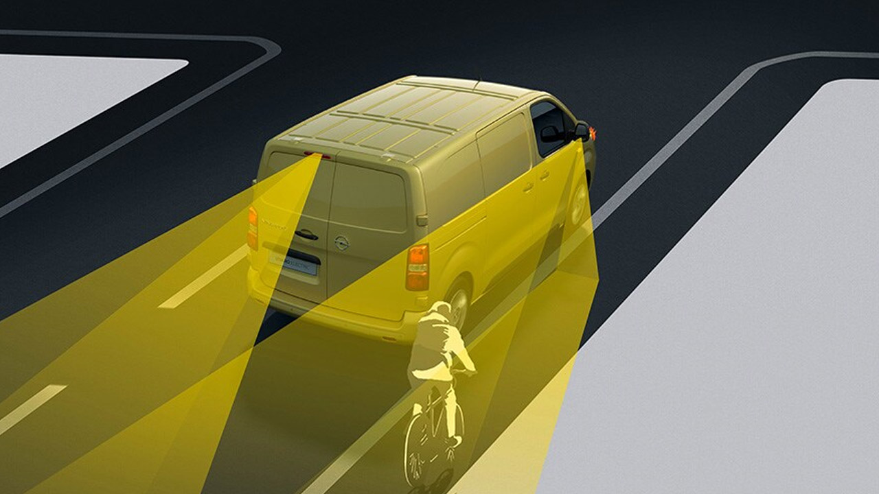 Opel Vivaro Electric - Pro řidiče - Dynamická kontrola okolí vozu Opel Vivaro Electric